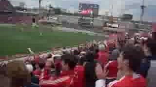 TFC fans celebrate Colin Samuel's goal vs New England