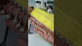 ADD Pearl Lace to Your Dupatta EASILY #stitch