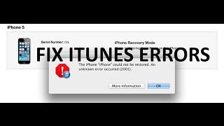 FIX ALL ITUNES ERRORS | Windows/Mac - CONFIRMED WORKING!