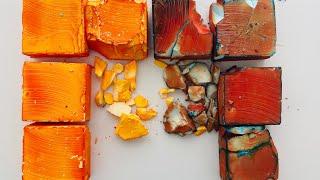 Fresh Orange Dyed Gym Chalk Blocks (New)