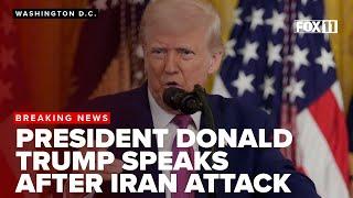 LIVE: President Donald Trump addresses nation following attack on Iran nuclear sites