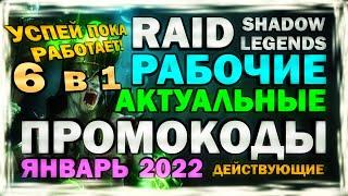 RAID: SHADOW LEGENDS. РАБОЧИЕ ПРОМОКОДЫ. ЯНВАРЬ 2022