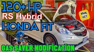 120+ HP Honda Fit RS Hybrid || Modified to save gas better than factory || Super Sonic || 4k