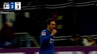 Jacob Bruun Larsen Goal - TSG Hoffenheim vs RB Leipzig (4-3), Goals Results And Extended Highlights