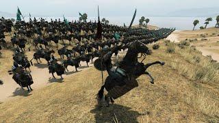 Mount & Blade II: Bannerlord OP Army MONGOL Khuzait Khan's Guard VS Aserai Army 1000VS1000