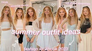 SUMMER OUTFIT IDEAS & LOOKBOOK GUIDE: what to wear, everyday basics, wardrobe essentials, & inspo!!