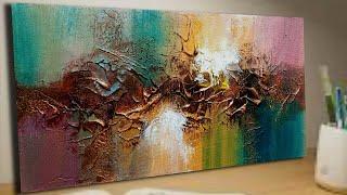 Mastering Heavy Textured ACRYLIC Painting with ABSTRACT Art Step by step Guide