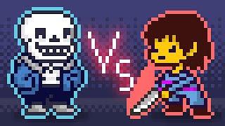 Stick Nodes: Sans VS Frisk (Round 1)