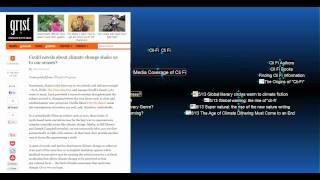 Brainstorm - The New Fiction Genre of Cli Fi  (Climate Fiction)