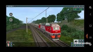 эп2к 698 с вагонами таврия "Москва-Феодосия". Trainz android