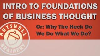 Introduction to Foundations of Business Thought