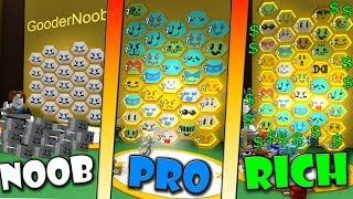 NOOB vs PRO vs RICH - Roblox Bee swarm simulator