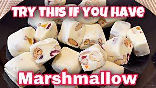 Try This If You Have Marshmallow You Will Have A Delicious Dessert | Milky Nougat