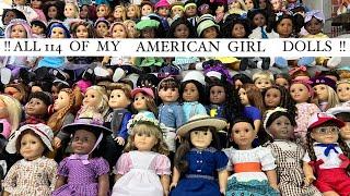 All 114 of My American Girl Dolls!