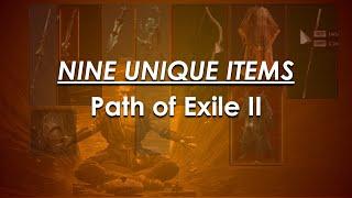 NINE Unique Path of Exile 2 items