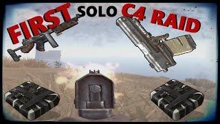 Rust C4 Raid: First Solo C4 Raid ( Vanilla )