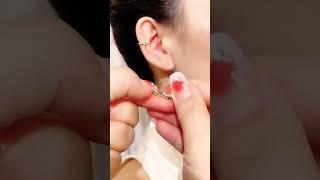 Beautiful earrings Fashion accessories #Beauty and high sense Temperament earrings recommended