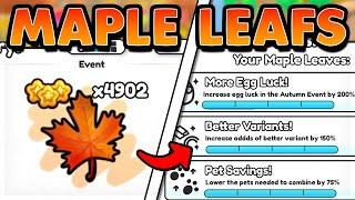 The BEST METHOD To Get MAPLE LEAFS Is BROKEN In PET SIMULATOR 99!