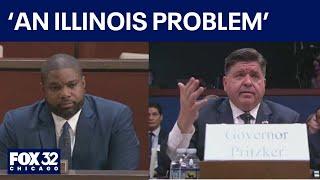 ‘Might be an Illinois problem’: Pritzker asked about immigration spending, Chicago mayor mentioned