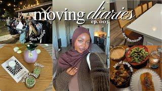 settling in, lots of apartment updates, decorating my living room + more! | moving diaries ep. 003