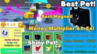 Update! New Best Pet Shiny Bat Bear! Galaxy Rebirth Magnet! 9 Billion Token! - Magnet Simulator