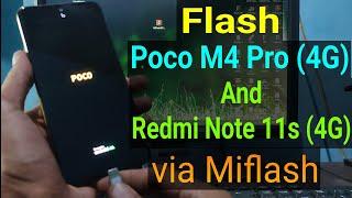 Flash Poco M4 Pro (4G) & Redmi Note 11s 4G via Miflash