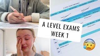 MY FIRST WEEK OF A LEVEL EXAMS (not a fun time)