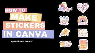 How to Make Stickers in CANVA. Tutorial for Beginners