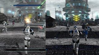 STAR WARS Battlefront 2 HD Remaster Trailer : Before & After Comparison