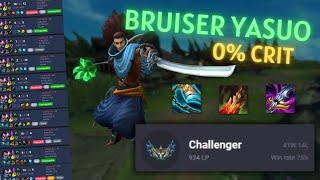 HOW I HIT CHALLENGER WITH A 75% WIN RATE USING BRUISER YASUO (GUIDE)