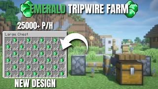 Minecraft EASIEST Emerald and Tripwire Hook Farm in 1.21.4