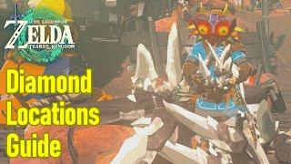 Zelda Tears of the Kingdom diamond locations, farm spots, chests, store, etc.