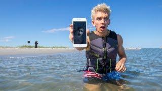 EXPLORING ABANDONED ISLAND FOR LOST TREASURE!! (iPhone FOUND)