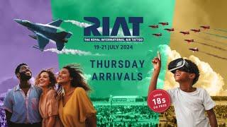 RIAT 2024: Day 2 (Thursday Arrivals LIVE)