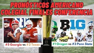 Pronósticos Futbol Americano Colegial NCAA Finales de Conferencia 2024