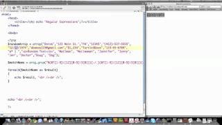 Web Design and Programming Pt 8 PHP Regex