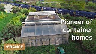 2 greenhouses and 3 containers in wasteland become dream home