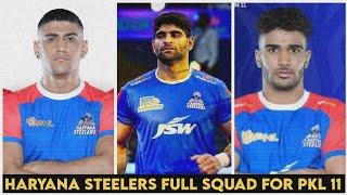 Haryana Steelers Full Squad For PKL 11