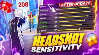 BEST SENSITIVITY AFTER UPDATE & ALL PRO HEADSHOT SETTINGS ️ || FREE FIRE MAX