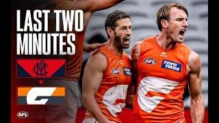 Last Two Minutes: Melbourne v GWS Giants | Round 1, 2025 | AFL