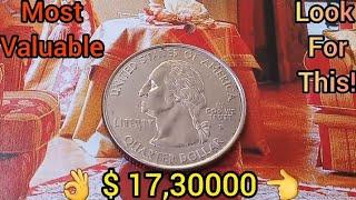 VERY EXPENSIVE  $ 17,300.00  Ultra RARE ERROR coin Quarter Worth Big Money Don't SPEND THIS!