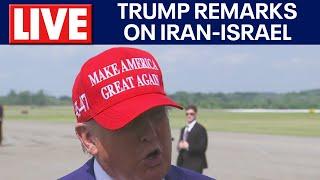 LIVE: President Donald Trump talks about Iran nuclear capabilities, airstrikes between Iran- Israel
