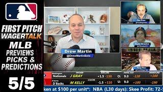 MLB Predictions & Picks Today | Expert Baseball Betting Advice and Tips | First Pitch May 5