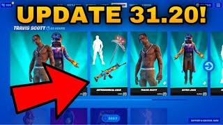 TRAVIS SCOTT SKIN RETURN RELEASE DATE IN FORTNITE ITEM SHOP UPDATE 31.20!