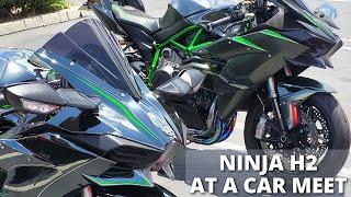 Took My Ninja H2 To A Car Meet!