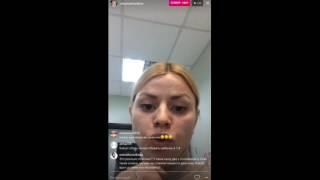 Оксана Стрункина в прямом эфире Instagram 09 02 2017 Дом 2 новости