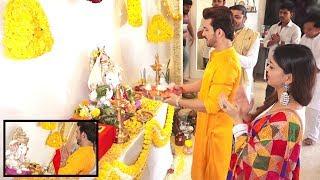 Arjun Bijlani Along With Wife Celebrates Ganesh Chaturthi At Home | Inside Video | UNCUT