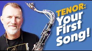 Saxophone Lesson   Beginner Tenor First Song