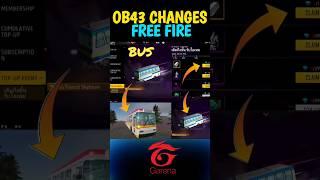 Ob43 Changes Free Fire - #shorts #freefire