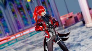 (MMD - Genshin Impact)Sui Ch. 梔子スイ -  Dance of The Dead Diluc - Red Dead of Night{Motion DL}